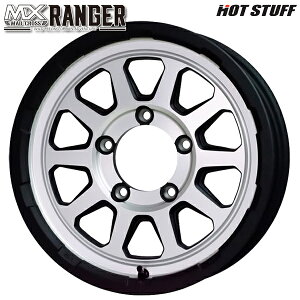 15インチ 6.0J 5H139.7 +0 HotStuff ホットスタッフ マッドクロス レンジャー マットシルバー アルミホイール単品 1本 4本以上送料無料
