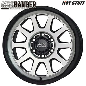 18インチ 8.0J 6H139.7 +20 HotStuff ホットスタッフ マッドクロス レンジャー マットシルバー アルミホイール単品 1本 4本以上送料無料