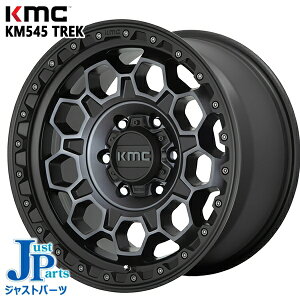 17C` 9.0J 6H139.7 +0 KMC KM545 TREK SATIN BLACK WITH GRAY TINT A~zC[Pi 1{ 4{ȏ㑗