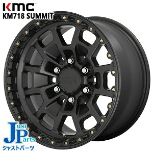 17C` 8.5J 6H139.7 +18 KMC KM718 SUMMIT SATIN BLACK A~zC[Pi 1{ 4{ȏ㑗