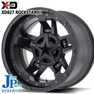 17C` 8.0J 5H114.3/127 +35 KMC XD827 ROCKSTAR III bNX^[3 MATTE BLACK(w/Black Accents) A~zC[Pi 4{i1䕪j