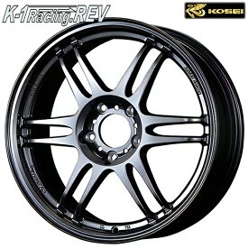 17インチ 7.0J 4H100 +45 コーセイ K1レーシング.REV ハイグロス アルミホイール単品 4本（1台分）送料無料