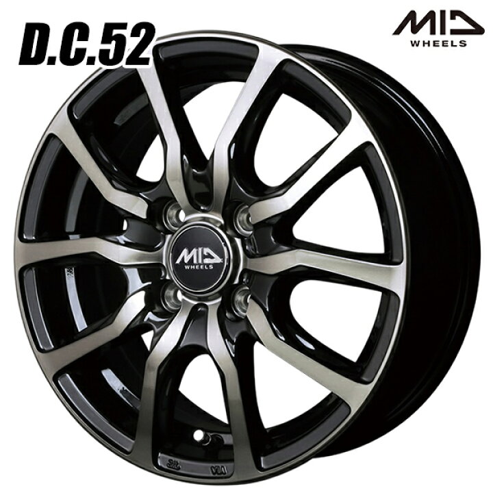 楽天市場】18インチ 8.0J 5H114.3 +42 MID ユーロスピード DC52  