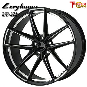 21インチ 1.0J 5H120 +30 トレジャーワン ラグジーヘインズ LU221 ブラックサイドミーリングアンダーカット アルミホイール単品 4本(1台分)送料無料