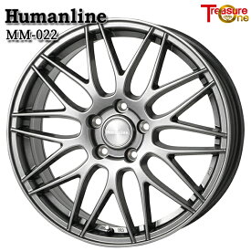 17インチ 7.0J 5H114.3 +38 トレジャーワン ヒューマンライン MM022 ダークグレー アルミホイール単品 1本 4本以上送料無料