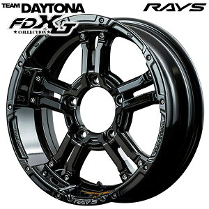 16インチ 5.5J 5H139.7 +-0 RAYS チームデイトナ FDX-J collection ブラック(BNN) アルミホイール単品 4本(1台分)送料無料