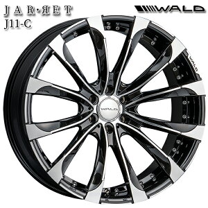 24インチ 10.5J 6H139.7 -5 WALD ヴァルド ジャレット J11C ブラックポリッシュ アルミホイール単品 1本 4本以上送料無料