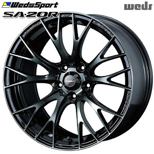 18インチ 9.5J 5H100 +45 Weds ウェッズスポーツ SA20R WBC(ウォースブラッククリアー) アルミホイール単品 1本 4本以上送料無料