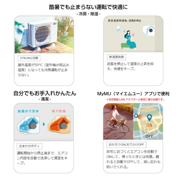 楽天市場】【工事費込セット（商品＋基本工事）】 [MSZ-GV2225-W 