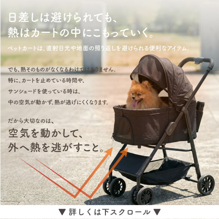 楽天市場】ペットカート 扇風機 ペット ファンシート クッション 犬 暑 