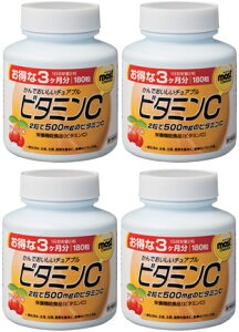 MOSTチュアブル ビタミンC|180粒入(90日分)×4個セット|オリヒロ|皮膚や粘膜の健康維持を助ける