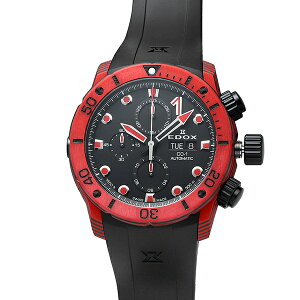 �G�h�b�N�X �N���m�I�t�V���A1 �J�[�{�� �N���m�O���t �I�[�g�}�e�B�b�N �r���v EDOX CHRONOFFSHORE-1 CARBON CHRONOGRAPH AUTOMATIC 01125-CLNRN-NINRO �u���b�N �����Y �u�����h ���v �V�i