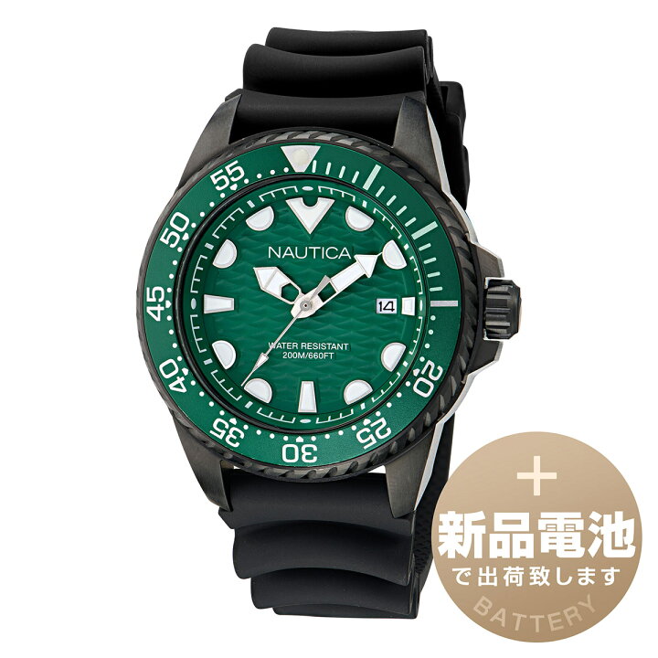 楽天市場】ノーティカ シーダイブ 腕時計 NAUTICA NAPSDS503 グリーン 