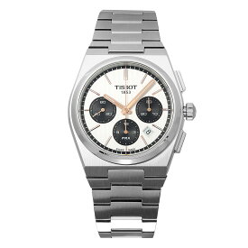 ティソ ピーアールエックス オートマティック クロノグラフ 腕時計 TISSOT T137.427.11.011.00 ホワイト ブランド 時計