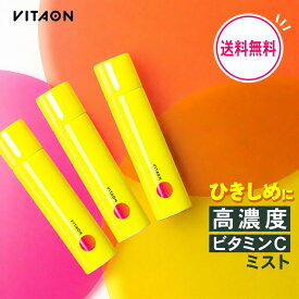 高濃度 ビタミンC × 炭酸100％ ミスト化粧水 ビタオン チアフルミスト VITAON 3本セット 【送料無料（沖縄・離島除く）】ミスト 化粧水 スプレー化粧水 しっとり さっぱり 毛穴 くすみ 美白 乾燥 うるおい ハリ ツヤ ニキビ 肌荒れ フェイスミスト ビタミンミスト