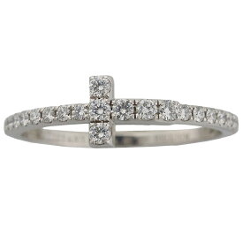 ティファニー ダイヤモンド Tワイヤー バンドリング フルエタニティ 60148891 K18WG 6.5号 箱付【中古】【JS1618】