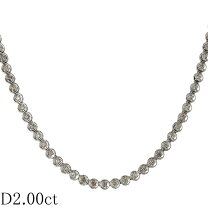楽天市場】ダイヤ テニスネックレス 中古（ジュエリー・アクセサリー 