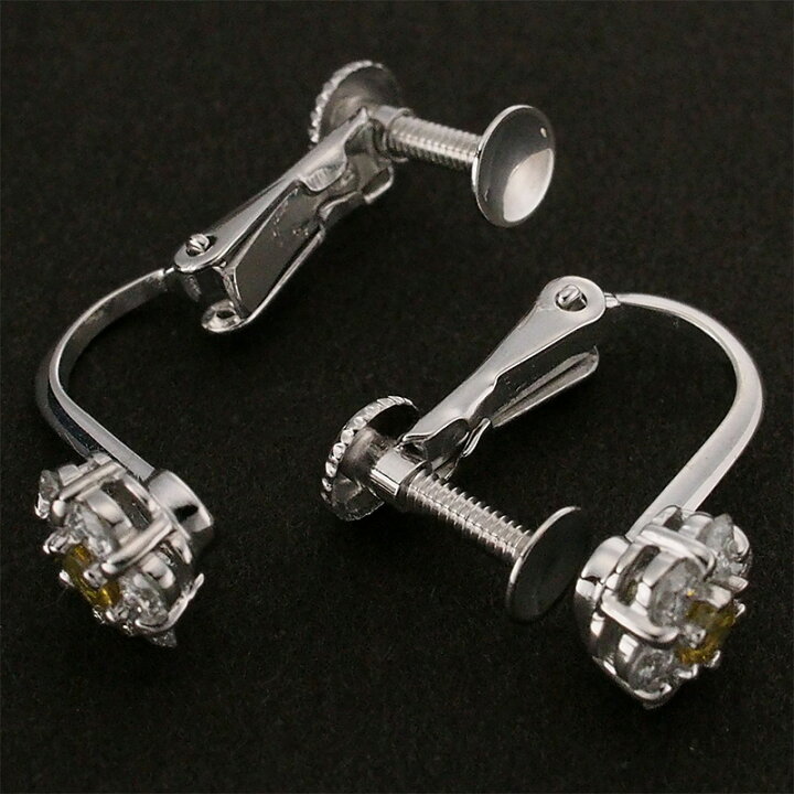 楽天市場】サファイア/0.08ct×2 ダイヤ/0.18ct×2 フラワー デザイン 