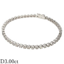 楽天市場】ダイヤ 3.00ct テニス ブレスレットの通販
