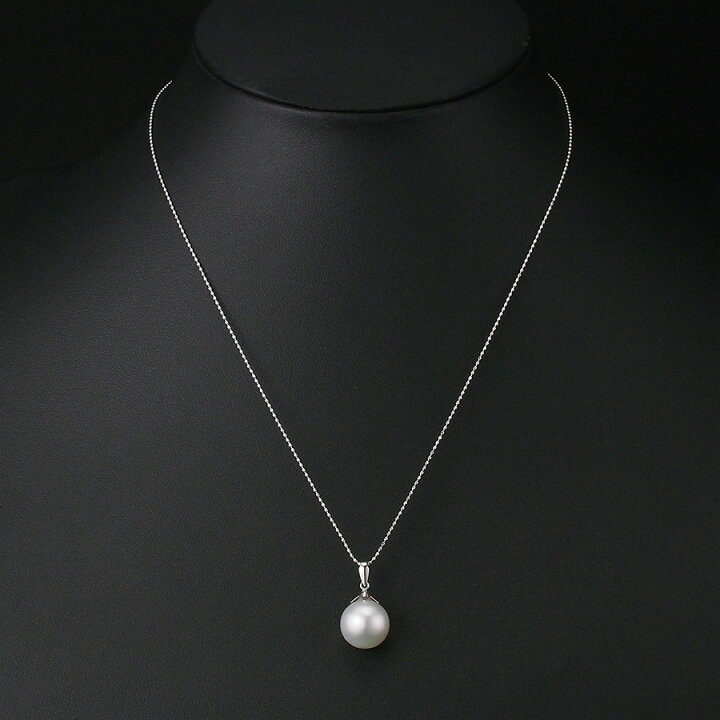 楽天市場】パール/11.1mm ネックレス K18WG【中古】【JS1736 