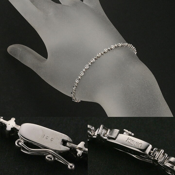 楽天市場】ダイヤモンド/1.00ct ブレスレット K18WG【中古】【JS1706 