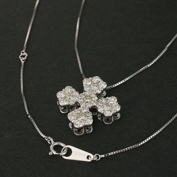 楽天市場】ダイヤモンド/1.00ct ネックレス K18WG【中古】【JS1730 