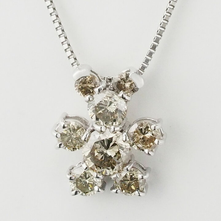 楽天市場】ダイヤモンド/1.02ct ネックレス K18WG Pt850【中古 