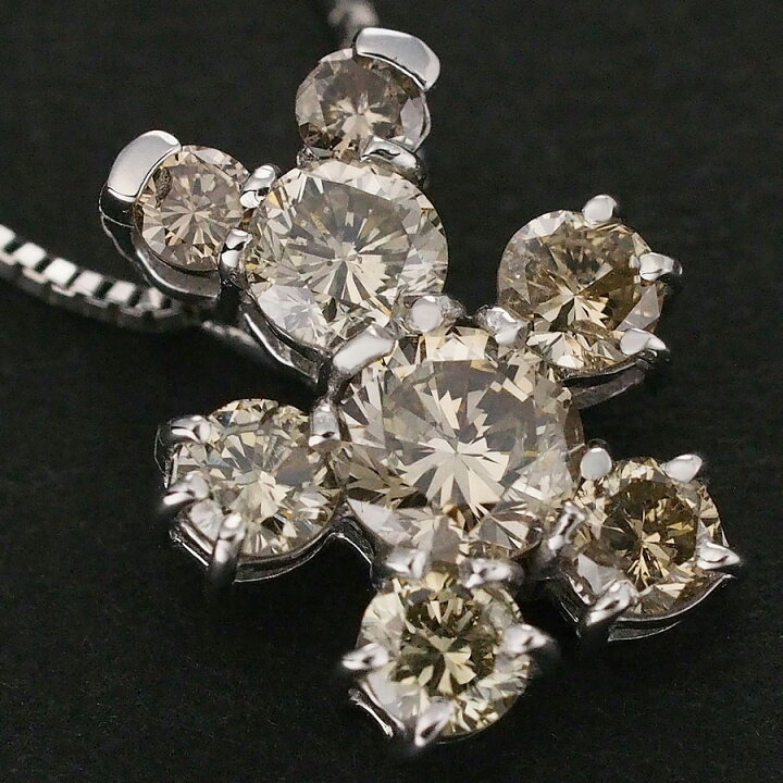 楽天市場】ダイヤモンド/1.02ct ネックレス K18WG Pt850【中古 