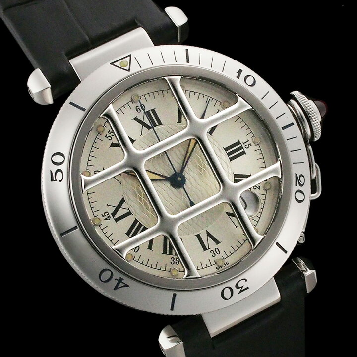 楽天市場】カルティエ パシャ 38mm グリッド 150周年記念モデル 1847本 