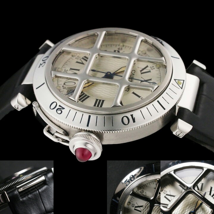 楽天市場】カルティエ パシャ 38mm グリッド 150周年記念モデル 1847本 