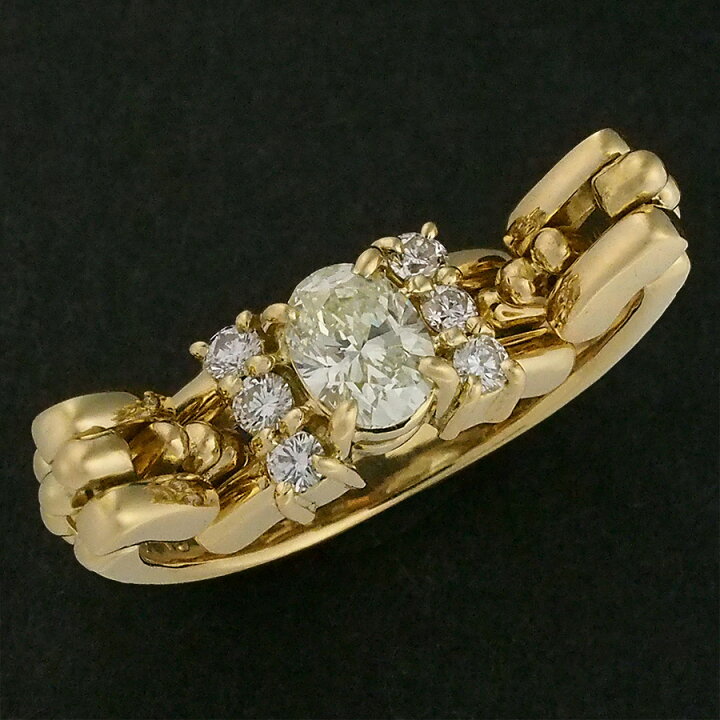 楽天市場】ダイヤモンド/0.38ct ダイヤ/0.13ct デザイン リング K18YG