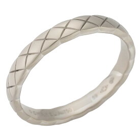 シャネル ココクラッシュ コレクション デザイン リング K18WG 18号【中古】【JS1849】