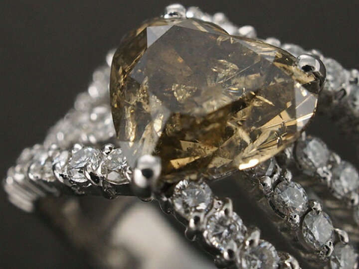 楽天市場】ハートシェイプカットダイヤ/3.098ct ダイヤ/1.10ct 