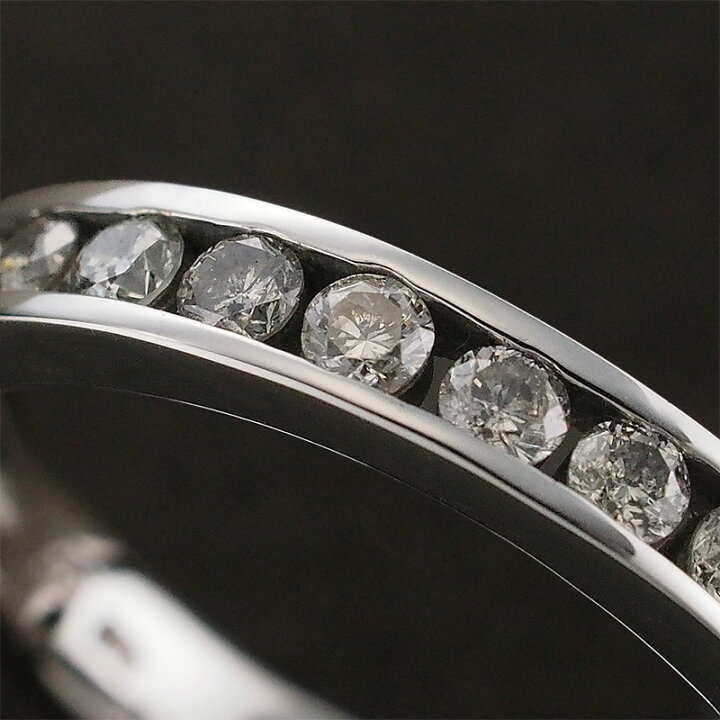 楽天市場】ダイヤモンド/0.50ct ハーフエタニティ リング K18WG 10号 