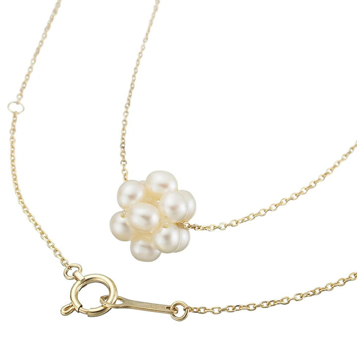 楽天市場】タサキ パール デザイン ネックレス K18YG ケース付【中古  