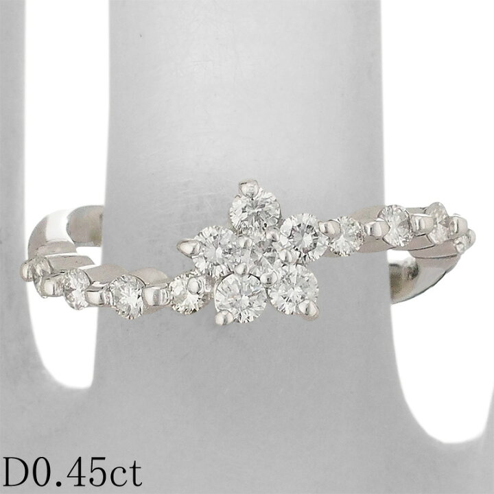 楽天市場】ポンテヴェキオ ダイヤモンド/0.45ct デザイン リング K18WG 