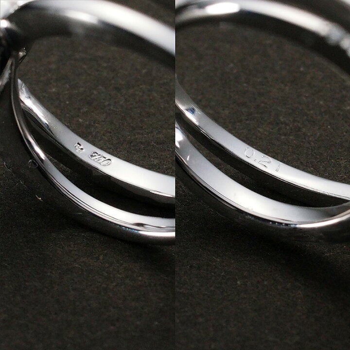 楽天市場】ポンテヴェキオ ダイヤ/0.21ct ハートデザイン リング K18WG  