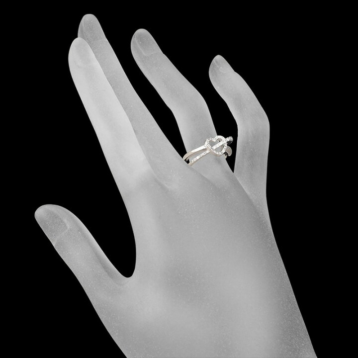 楽天市場】ポンテヴェキオ ダイヤ/0.21ct ハートデザイン リング K18WG  