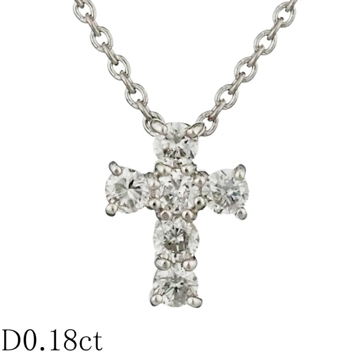 楽天市場】ヴァンドーム青山 ダイヤモンド/0.18ct クロス デザイン  