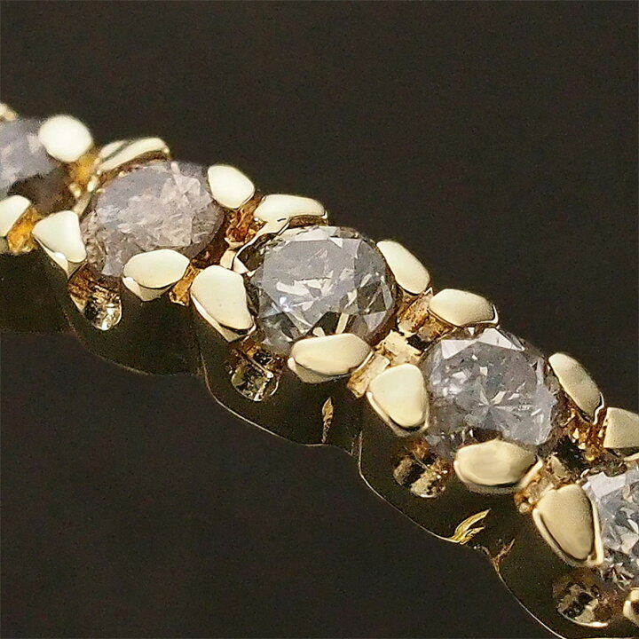 楽天市場】ダイヤモンド/0.50ct エタニティ リング K18YG 14号【中古 