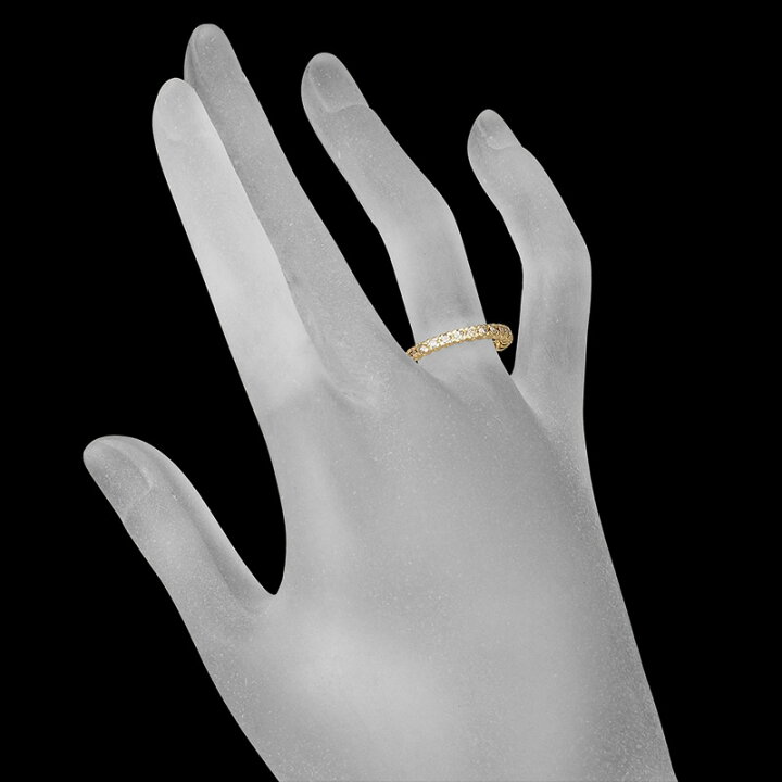 楽天市場】ダイヤモンド/0.50ct エタニティ リング K18YG 14号【中古 