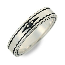 SAINTS Design セインツ シルバー リング 指輪 ダイヤモンド ブラック プレゼント