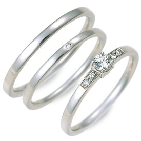 結婚指輪 マリッジリング プラチナ ダイヤモンド ホワイト プレゼント