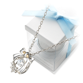天使の卵 シルバー ネックレス シンプル キュービックジルコニア 彼女 レディース 人気 ブランド プレゼント