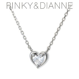 Pinky&Dianne ピンキーアンドダイアン シルバー ネックレス シンプル キュービック ホワイト 彼女 レディース プレゼント