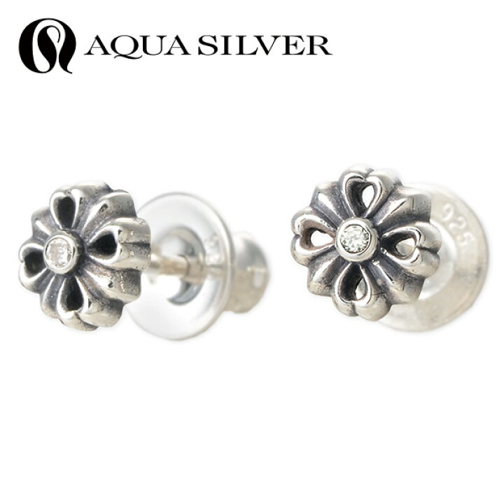 楽天市場】ピアス メンズ AQUA SILVER アクアシルバー シルバー 