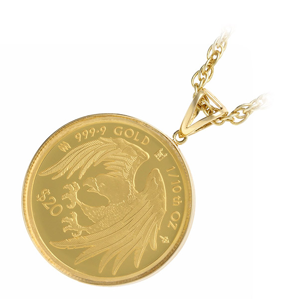 ゴールドコインペンダントトップ Royal Mint レディース 彼女 女性 誕生日 ギフト プレゼント