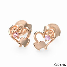 Disney シルバー ピアス ハート 名入れ 刻印 【当店オリジナル】 彼女 レディース 女性 誕生日 記念日 ギフトラッピング ディズニー Disneyzone ミニーマウス プレゼント