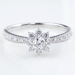 ダイヤモンドリング 指輪 レディース プラチナ900 Diamond 取巻き Pt900 アンティーク ピンキーリング ダイヤリング おすすめ  ホワイトデー プレゼント | ジュエリーアイ