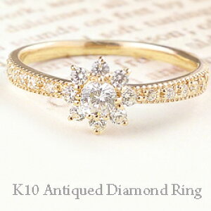 �_�C�������h �����O �w�� ���f�B�[�X ���z�f�U�C�� Diamond �抪�� 10�� K10 �A���e�B�[�N �S�[���h �s���L�[�����O �_�C�������O �������� �M�t�g �v���[���g �󒍐���